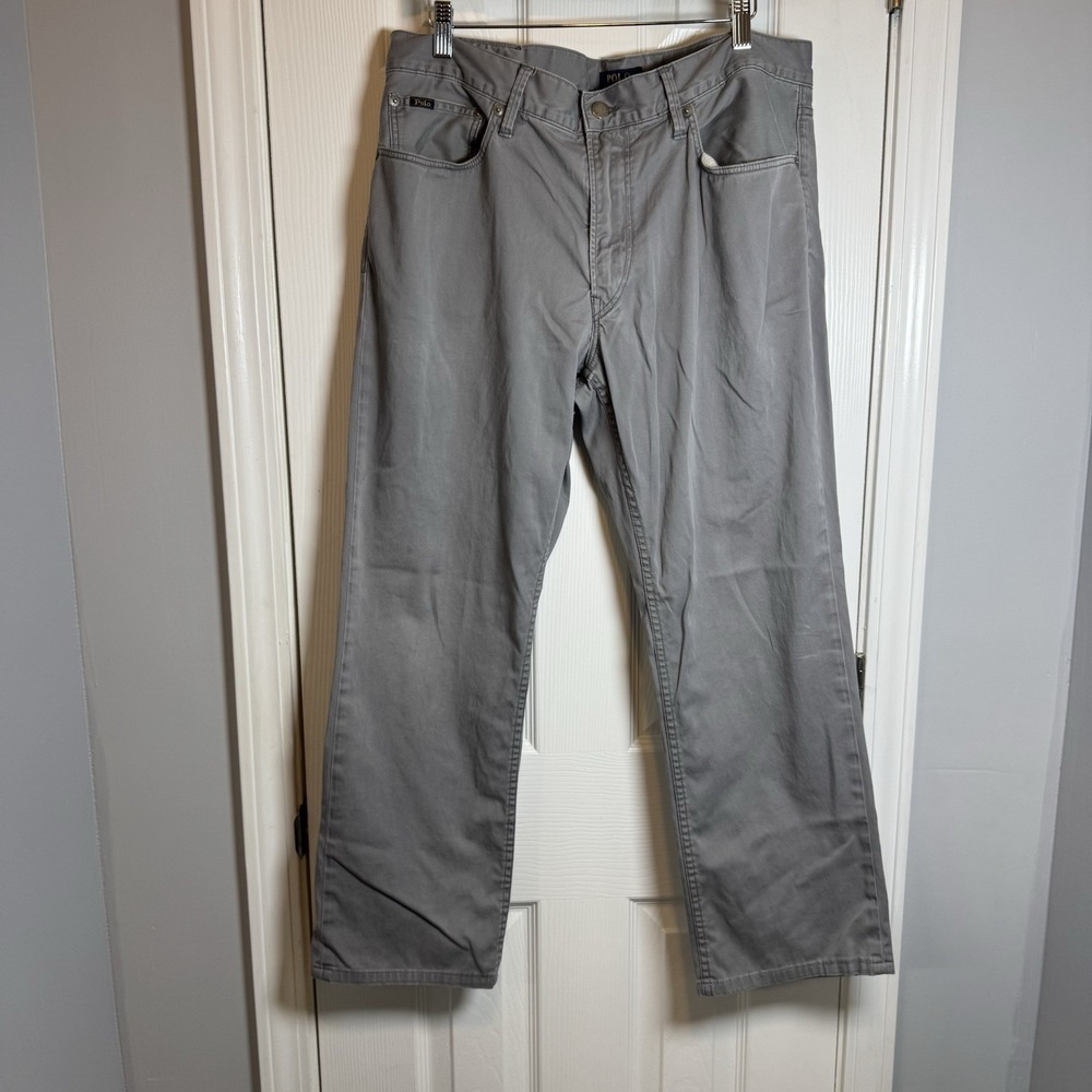 Polo Ralph Lauren Men's Dungarees Causal Pants Size 35x30 Gray